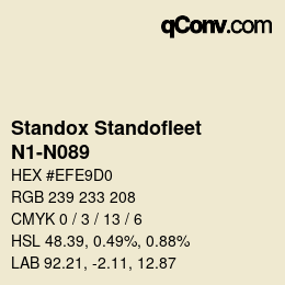 Color code: Standox Standofleet - N1-N089 | qconv.com