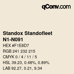Código de color: Standox Standofleet - N1-N091 | qconv.com