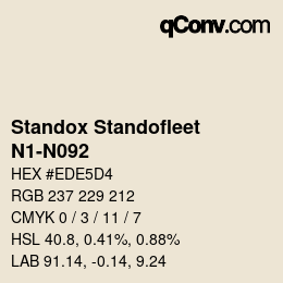 Color code: Standox Standofleet - N1-N092 | qconv.com