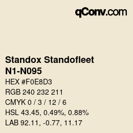 Color code: Standox Standofleet - N1-N095 | qconv.com