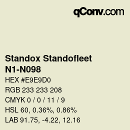 Color code: Standox Standofleet - N1-N098 | qconv.com