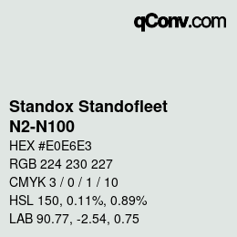 Color code: Standox Standofleet - N2-N100 | qconv.com