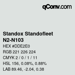 Color code: Standox Standofleet - N2-N103 | qconv.com