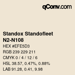 Color code: Standox Standofleet - N2-N108 | qconv.com