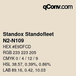 Color code: Standox Standofleet - N2-N109 | qconv.com