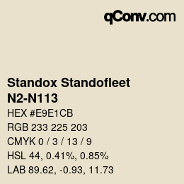 Color code: Standox Standofleet - N2-N113 | qconv.com