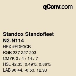 Código de color: Standox Standofleet - N2-N114 | qconv.com