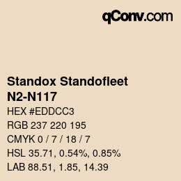 Código de color: Standox Standofleet - N2-N117 | qconv.com