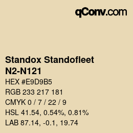 Código de color: Standox Standofleet - N2-N121 | qconv.com