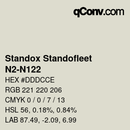 Código de color: Standox Standofleet - N2-N122 | qconv.com