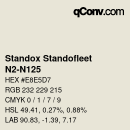 Farbcode: Standox Standofleet - N2-N125 | qconv.com