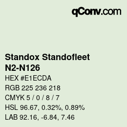 Color code: Standox Standofleet - N2-N126 | qconv.com