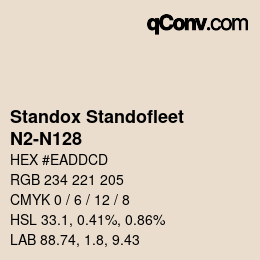 Color code: Standox Standofleet - N2-N128 | qconv.com