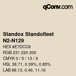 Farbcode: Standox Standofleet - N2-N129 | qconv.com