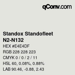 Farbcode: Standox Standofleet - N2-N132 | qconv.com