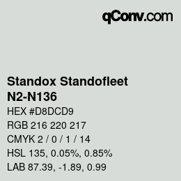 Código de color: Standox Standofleet - N2-N136 | qconv.com
