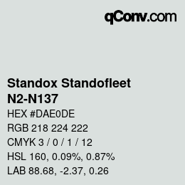Color code: Standox Standofleet - N2-N137 | qconv.com