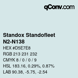 Código de color: Standox Standofleet - N2-N138 | qconv.com