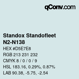 Code couleur: Standox Standofleet - N2-N138 | qconv.com