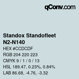 Color code: Standox Standofleet - N2-N140 | qconv.com