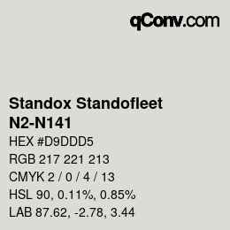 Código de color: Standox Standofleet - N2-N141 | qconv.com