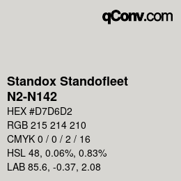 Color code: Standox Standofleet - N2-N142 | qconv.com