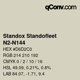 Color code: Standox Standofleet - N2-N144 | qconv.com