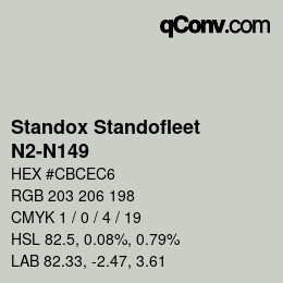 Color code: Standox Standofleet - N2-N149 | qconv.com
