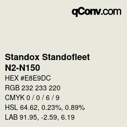 Color code: Standox Standofleet - N2-N150 | qconv.com