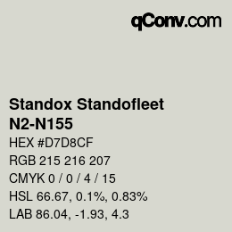 Color code: Standox Standofleet - N2-N155 | qconv.com