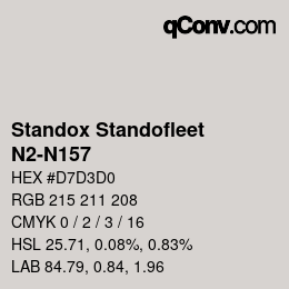 Color code: Standox Standofleet - N2-N157 | qconv.com