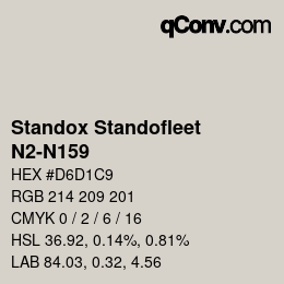 Código de color: Standox Standofleet - N2-N159 | qconv.com