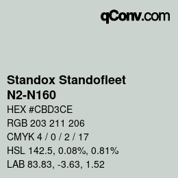 Color code: Standox Standofleet - N2-N160 | qconv.com