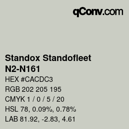 Color code: Standox Standofleet - N2-N161 | qconv.com