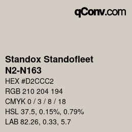 Código de color: Standox Standofleet - N2-N163 | qconv.com