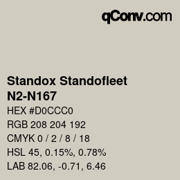 Color code: Standox Standofleet - N2-N167 | qconv.com
