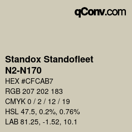 Color code: Standox Standofleet - N2-N170 | qconv.com