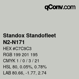 Color code: Standox Standofleet - N2-N171 | qconv.com