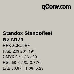 Color code: Standox Standofleet - N2-N174 | qconv.com