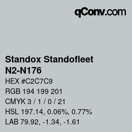 Farbcode: Standox Standofleet - N2-N176 | qconv.com