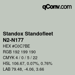 Color code: Standox Standofleet - N2-N177 | qconv.com