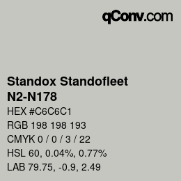 Color code: Standox Standofleet - N2-N178 | qconv.com