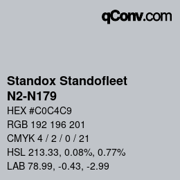 Color code: Standox Standofleet - N2-N179 | qconv.com