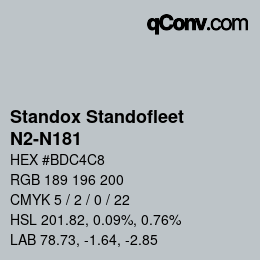 Farbcode: Standox Standofleet - N2-N181 | qconv.com
