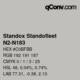 Código de color: Standox Standofleet - N2-N183 | qconv.com