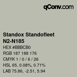 Color code: Standox Standofleet - N2-N185 | qconv.com