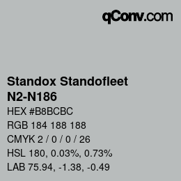Color code: Standox Standofleet - N2-N186 | qconv.com