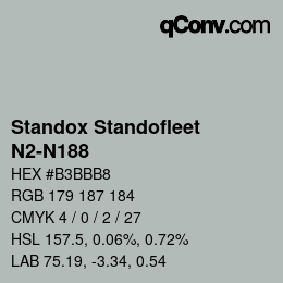 Color code: Standox Standofleet - N2-N188 | qconv.com