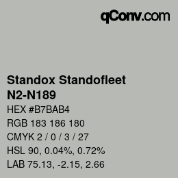 Color code: Standox Standofleet - N2-N189 | qconv.com