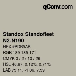 Farbcode: Standox Standofleet - N2-N190 | qconv.com